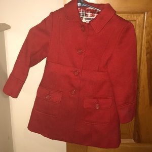 Cherokee red pea coat